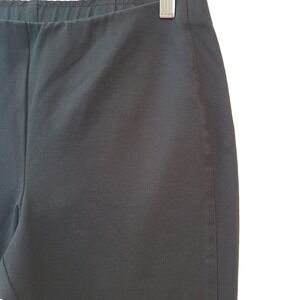 J Jill Pants Womens Small Black Ponte Slim Leg Stretch Straight Career Pull On